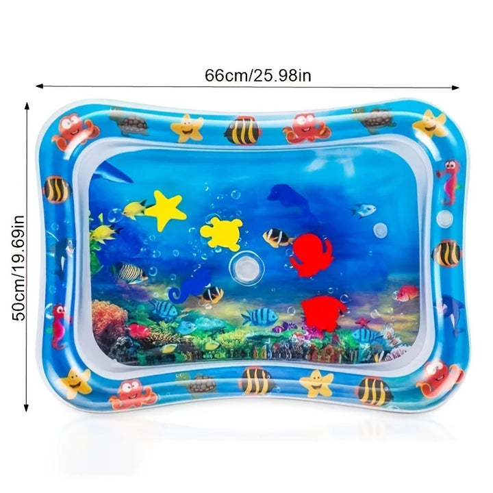 Inflatable Tummy Time Water Mat – Baby Sensory Play Toy