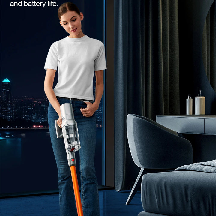 ABIR VC205 Cordless Handheld Vacuum Cleaner,27000PA,Touch Screen,Smart Dust Sensor,Auto Speed Control for Home Bed Carpet Clean