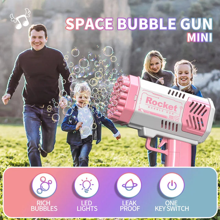 Bubble Machine – 40-69 Hole Bubble Blower for Kids & Adults