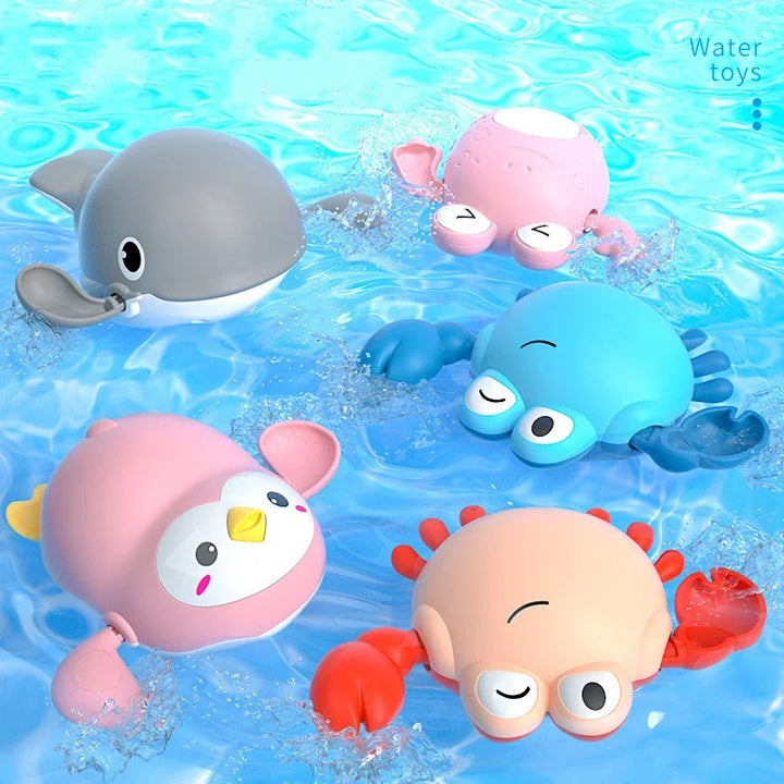 Baby Bath Toys – Floating Wind-Up Animals for Fun Bath Time