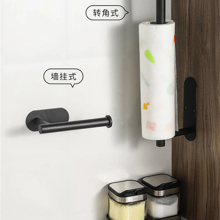 Adhesive Paper Towel Holder – Space-Saving Bathroom & Kitchen Organizer