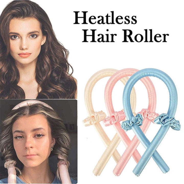 Heatless Hair Curling Rod – Soft & Shiny Curls Without Heat