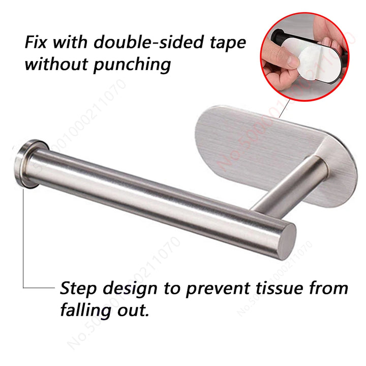 Adhesive Paper Towel Holder – Space-Saving Bathroom & Kitchen Organizer