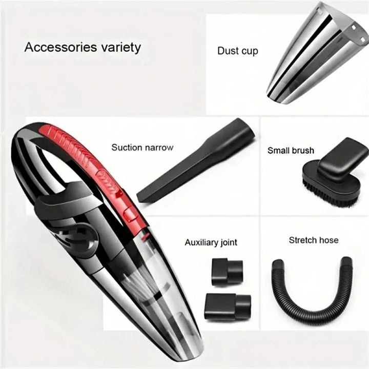 Wireless Handheld Car Vacuum Cleaner – Powerful, Rechargeable, & Portable for Home & Pet Hair