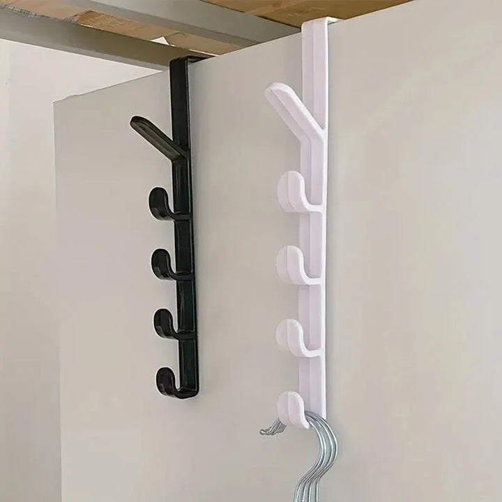 5-Hook Over-the-Door Organizer – Space-Saving Hanger for Bags, Hats & Jackets