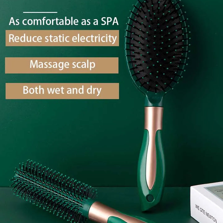 Hair Massage Cushion Comb - Anti-Static Scalp Brush for Detangling