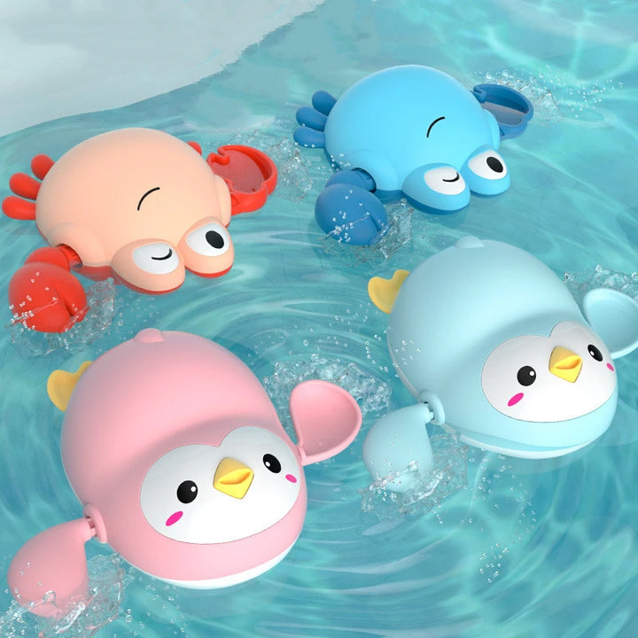 Baby Bath Toys – Floating Wind-Up Animals for Fun Bath Time