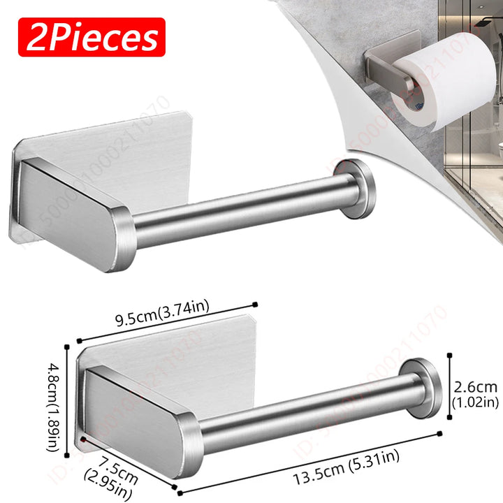 Adhesive Paper Towel Holder – Space-Saving Bathroom & Kitchen Organizer