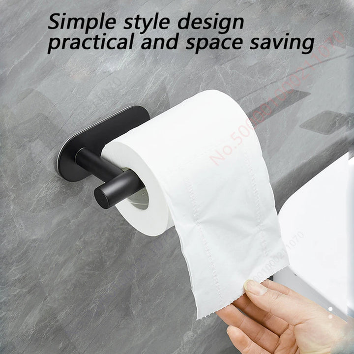 Adhesive Paper Towel Holder – Space-Saving Bathroom & Kitchen Organizer