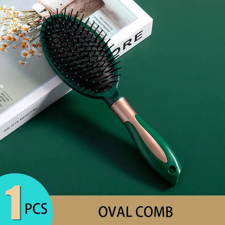 Hair Massage Cushion Comb - Anti-Static Scalp Brush for Detangling