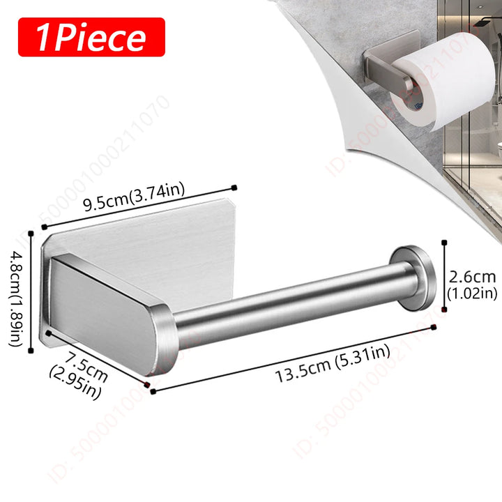 Adhesive Paper Towel Holder – Space-Saving Bathroom & Kitchen Organizer