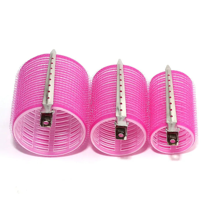 28-Piece Hair Roller Set - Self-Grip Rollers & Metal Clips