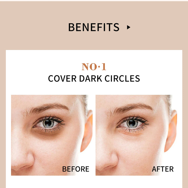 High Coverage Concealer - Anti-Dark Circle & Freckle Waterproof Foundation